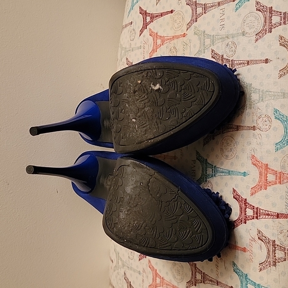 Cobalt Blue heels - Picture 3 of 6